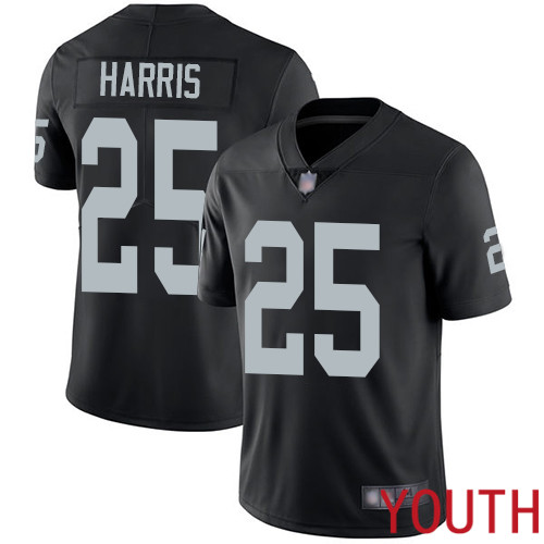 Oakland Raiders Limited Black Youth Erik Harris Home Jersey NFL Football #25 Vapor Untouchable Jersey->youth nfl jersey->Youth Jersey